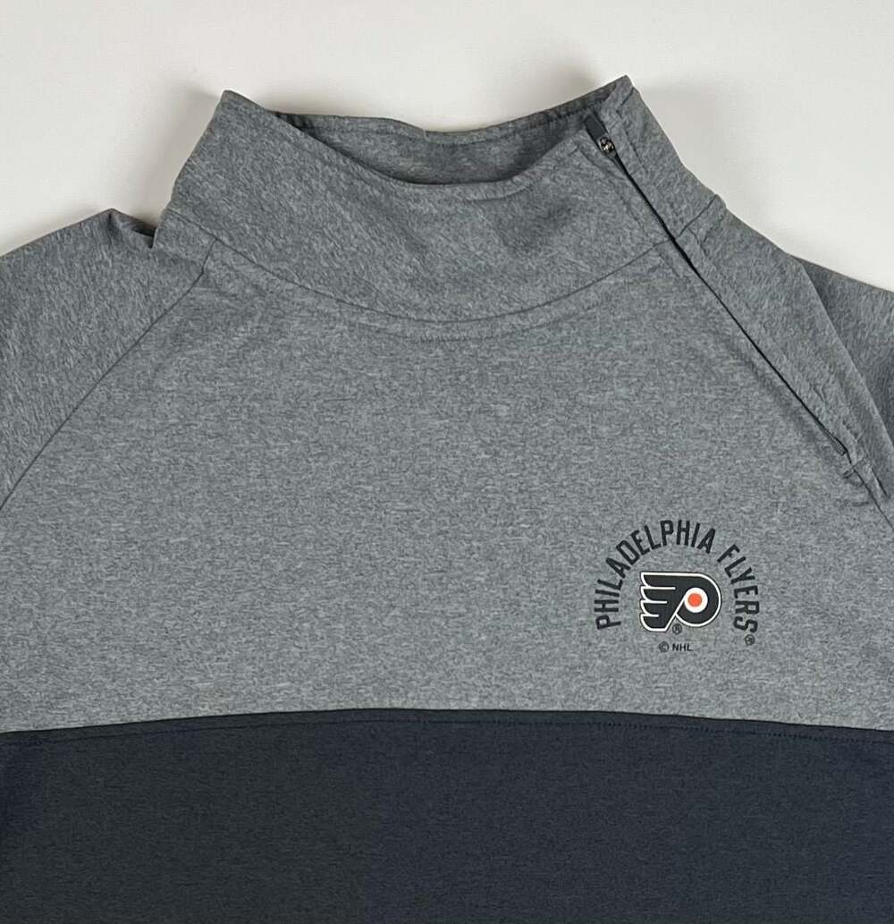 Philadelphia Flyers NHL 1/4 Zip Performance Pullover Sweatshirt XL
